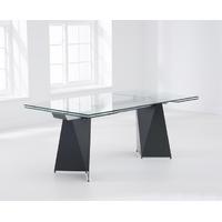 Mark Harris Cape Verdi 180cm Grey Glass Extending Dining Table