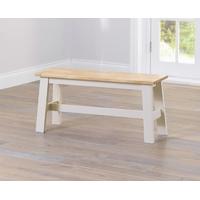 Mark Harris Chichester Oak and Cream Small Dining Bench