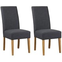 mark webster parason steel fabric dining chair fr18065 pair