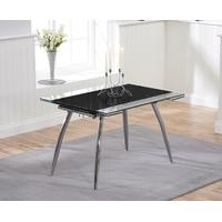 Mark Harris Roehampton Black Glass Extending Dining Table