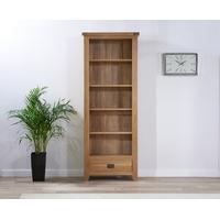 Mark Harris York Solid Oak Bookcase with 5 Shelves and 1 Drawer