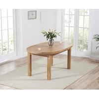 Mark Harris Cheyenne Solid Oak Oval Extending Dining Table