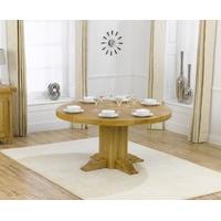 mark harris turin solid oak 150cm round dining table