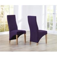 mark harris harley plum dining chair pair