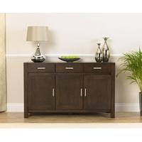 mark harris verona solid dark oak large sideboard