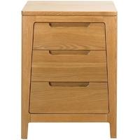 Mark Webster Geo Oak Bedside Cabinet - 3 Drawer