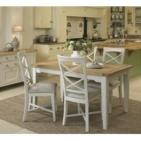 Mark Webster Padstow Painted Dining Set - Small Extending with 4 Cross Back Chairs