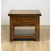 Mark Webster Kember Acacia Lamp Table with Drawer