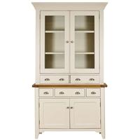 Mark Webster Padstow Painted Sideboard with Glazed Hutch - Small 2 Door 2 Drawer