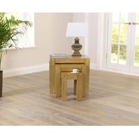 mark harris tampa solid oak nest of tables