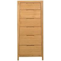 mark webster geo oak chest of drawer 6 drawer tall