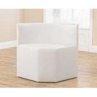 Mark Harris Sophia White Faux Leather Chair (Pair)