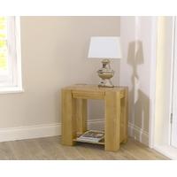 mark harris tampa solid oak lamp table