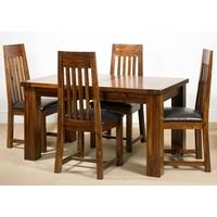Mark Webster Kember Acacia Dining Set - Small Extending with 4 Chairs