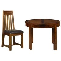 Mark Webster Kember Acacia Dining Set - Round Extending with 4 Chairs