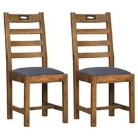 Mark Webster New York Dining Chair with Fabric Seat (Pair)
