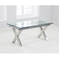 Mark Harris Cilento 160cm Glass Extending Dining Table