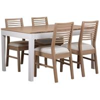 mark webster painted geo dining set small extending with 4 white wash  ...