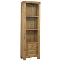 Mark Webster Linosa Oak Bookcase with 2 Shelves