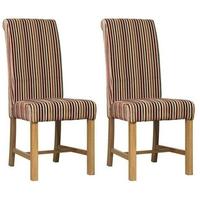 Mark Webster Candy Deluxe Stripe Dining Chair - FR17361 (Pair)