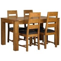 mark webster linosa oak dining set small extending with 4 chairs
