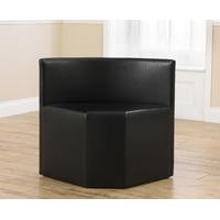 mark harris sophia black faux leather chair pair