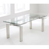 Mark Harris Lunetto 200cm Glass Extending Dining Table