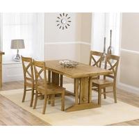 Mark Harris Cavanaugh Oak 165cm Extending Dining Set with 4 Cavanaugh Dining Chairs