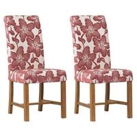 Mark Webster Plum Fabric Dining Chair - FR15950 (Pair)