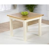 Mark Harris Windsor Painted Cream with Natural Ash Top 90cm Dining Table