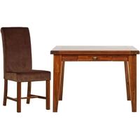 Mark Webster Chaucer Dining Set - Square Fixed Top with 4 Upholstered Chairs