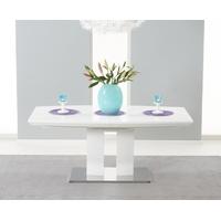 Mark Harris Rossini White High Gloss 180cm-220cm Extending Dining Table