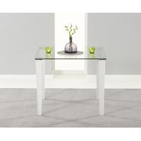 Mark Harris Melrose Clear Glass Top 90cm Dining Table