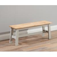 Mark Harris Chichester Oak and Grey Large Dining Bench