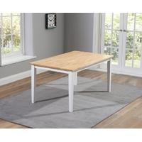 Mark Harris Chichester Oak and White 150cm Dining Table