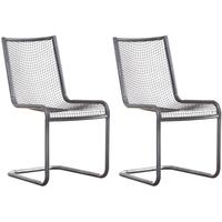 mark webster brunel mesh dining chair pair