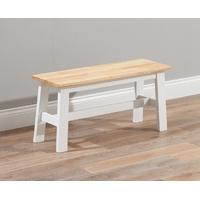 Mark Harris Chichester Oak and White Small Dining Bench