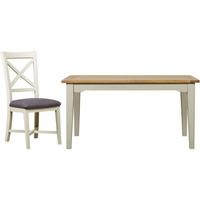 mark webster bordeaux painted dining set small extending with 4 cross  ...