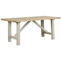 mark webster bordeaux painted trestle dining table fixed top