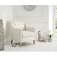 Mark Harris Casa Bella Ivory Fabric Armchair