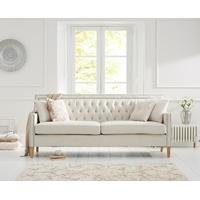 Mark Harris Casa Bella 3 Seater Ivory Fabric Sofa