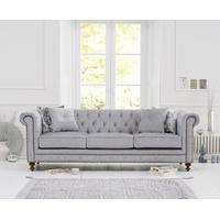 Mark Harris Montrose 3 Seater Grey Fabric Sofa