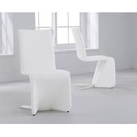 mark harris isla white dining chair pair