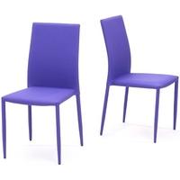 Mark Harris Ava Purple Stackable Dining Chair (Pair)