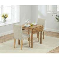 mark harris promo solid oak 70cm rectangular extending dining set with ...