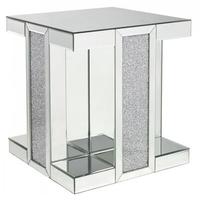 Madison Diamond Mirrored End Table