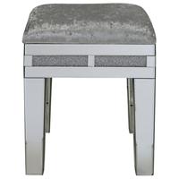 Madison Diamond Mirrored Stool