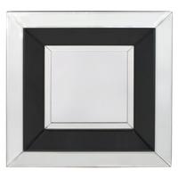 manama black and clear wall mirror small