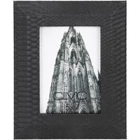 Mandarin Snakeskin Faux Leather Black Photo Frame 5 x 7