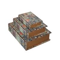 Mandarin Snakeskin Set Of 3 Mandala Tile Book Boxes